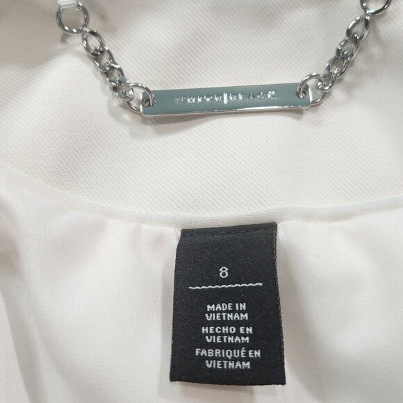 White House Black Market White Blazer Size 8 
lot H - Picture 6 of 9